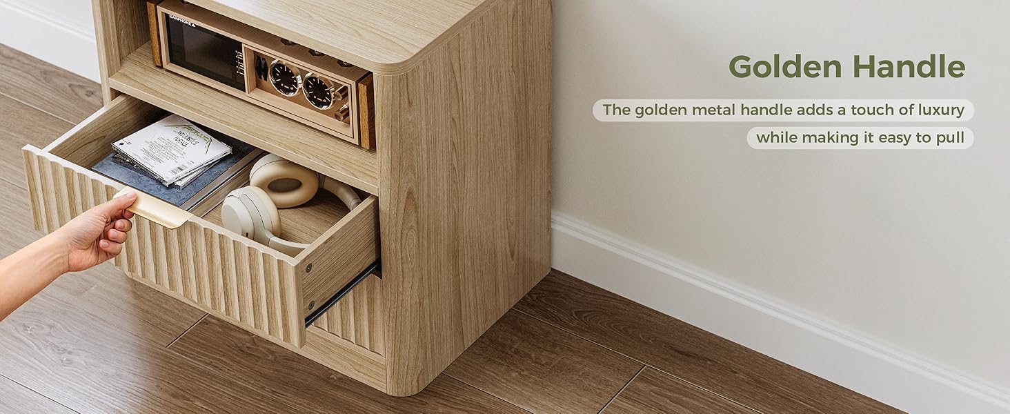 Fluted Night Stand